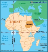 sudan location 160x175