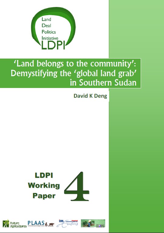 Land belongs to the community   Demystifying the global land grab in South Sudan