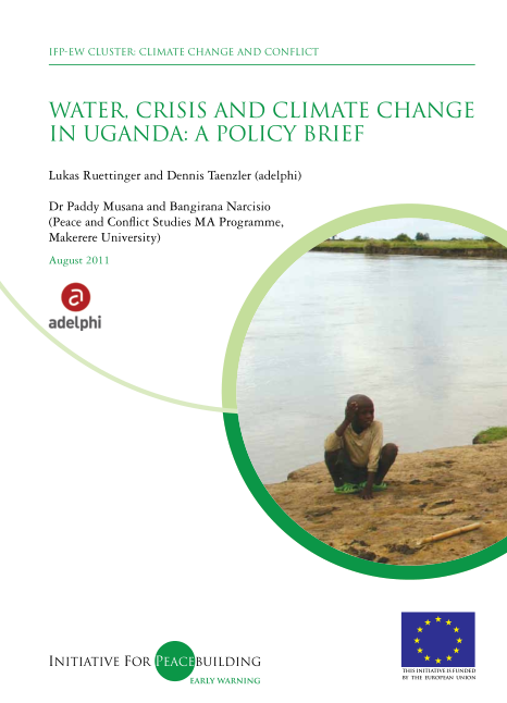 Water, Crisis and Climate Change in Uganda  A Policy Brief
