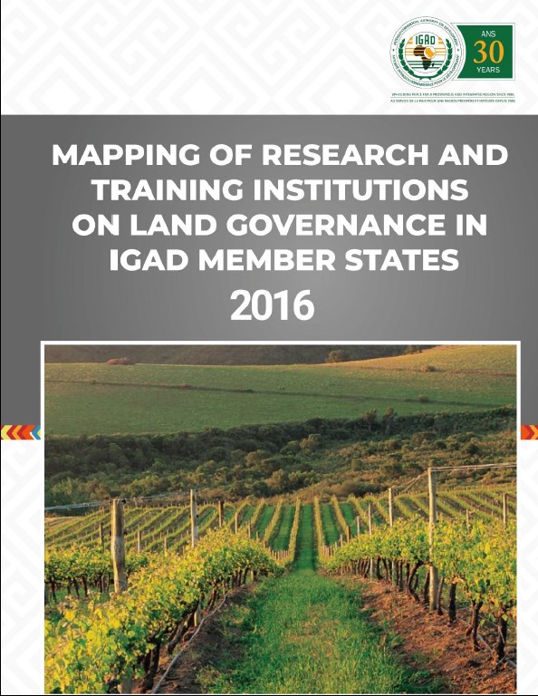 Mapping of Research and Training Institutions in the IGAD Region
